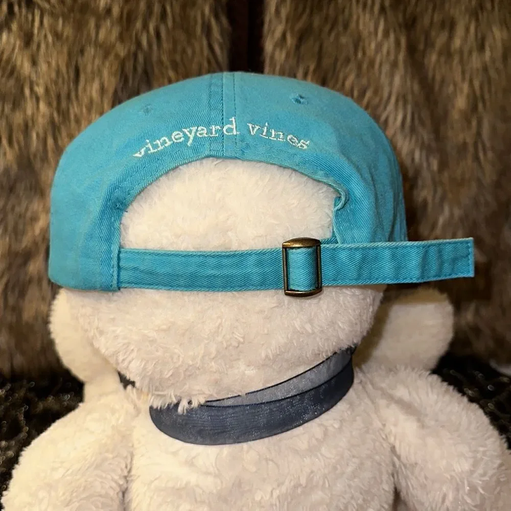 Vineyard Vines OS Blue Embroidered Whale Logo Unisex Cotton Cap